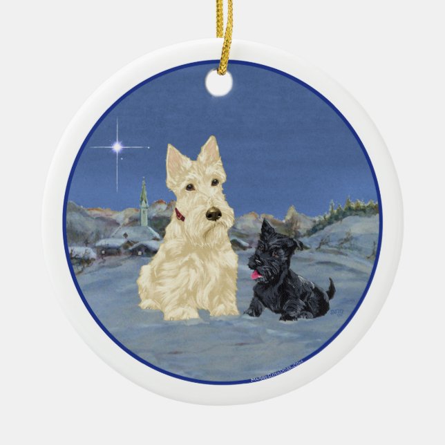 Wheaten Scottie Dog Ornament (Front)