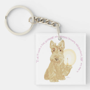 Wheaten Scottie Goodnight Keychain