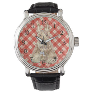 Wheaten Scottie Tartan Watch