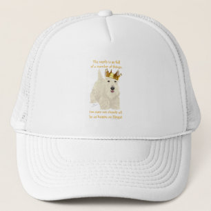 Wheaten Scottish Terrier King Trucker Hat