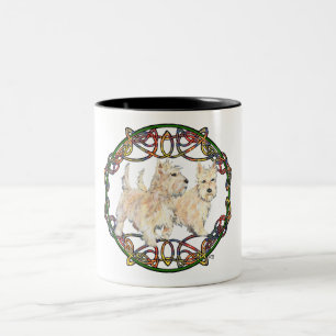 Wheaten Scottish Terriers Two-Tone Coffee Mug
