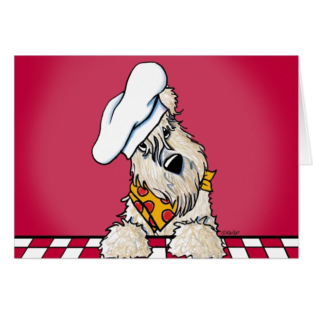 Wheaten Terrier Chef Card (Front Horizontal)