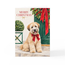Wheaten Terrier Christmas Card