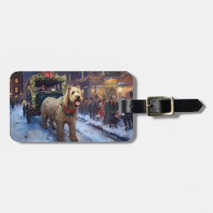 Wheaten Terrier Christmas Festive Season Luggage Tag