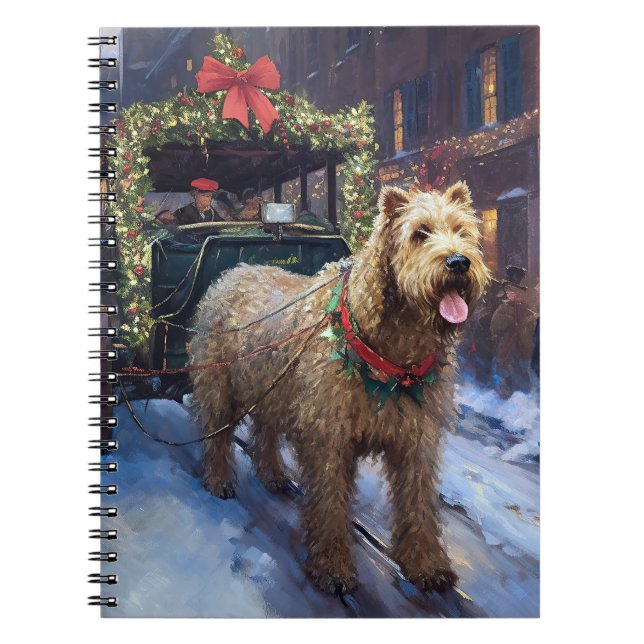 Wheaten Terrier Christmas Festive Season Notebook (Front)