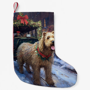 Wheaten Terrier Christmas Festive Season Small Christmas Stocking