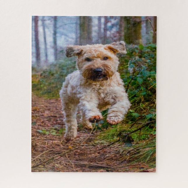 Wheaten Terrier Dog Jigsaws. Jigsaw Puzzle (Vertical)