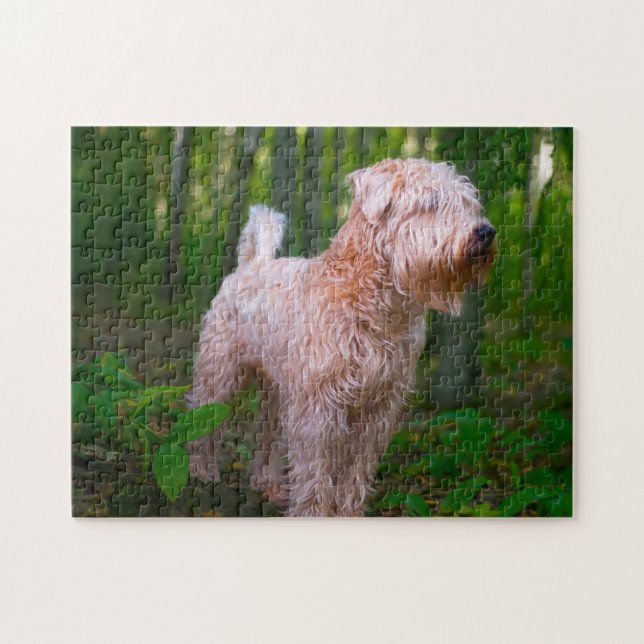 Wheaten Terrier Dog Jigsaws. Jigsaw Puzzle (Horizontal)