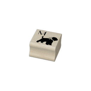 Wheaten Terrier Dog Puppy Rubber Stamp