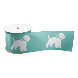 Wheaten Terrier Dog Puppy Satin Ribbon