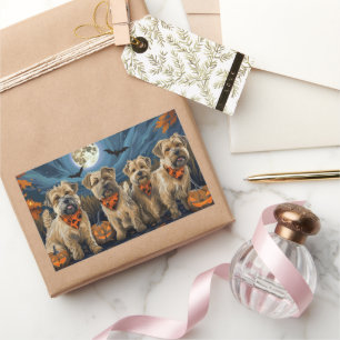 Wheaten Terrier Halloween Spooky Sticker