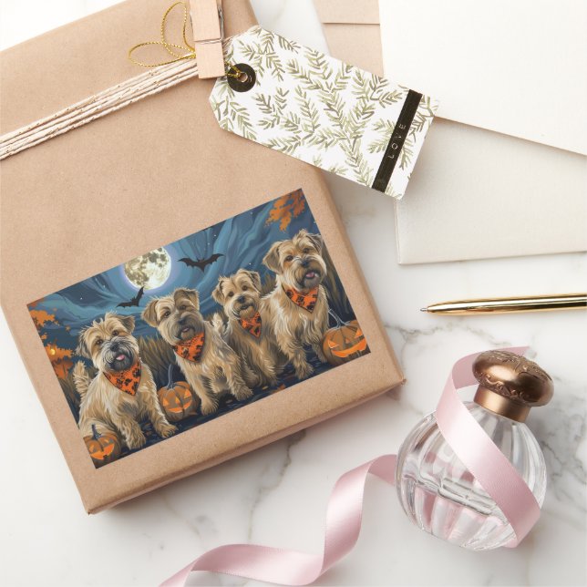 Wheaten Terrier Halloween Spooky Sticker (Gifting)