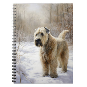 Wheaten Terrier Let It Snow Christmas Notebook