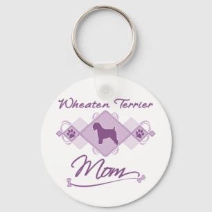 Wheaten Terrier Mom Keychain