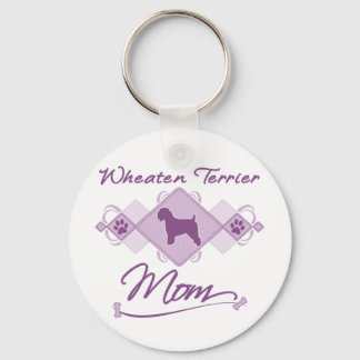 Wheaten Terrier Mom Keychain