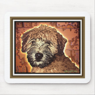 WHEATEN TERRIER: WET PUPPY MOUSE PAD