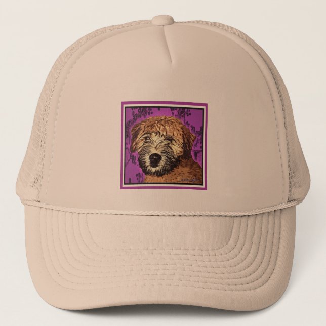 WHEATEN TERRIER: WET PUPPY TRUCKER HAT (Front)