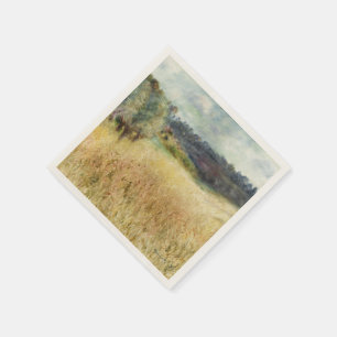 Wheatfield by Auguste Renoir Napkin