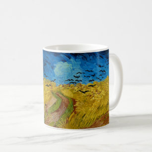 Wheatfield with Crows by Vincent van Gogh (1890) Coffee Mug