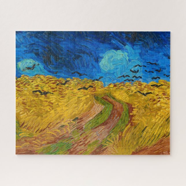 Wheatfield with Crows by Vincent van Gogh Jigsaw Puzzle (Horizontal)