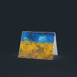 Wheatfield with Crows by Vincent van Gogh Thank You Card<br><div class="desc">Vincent van Gogh - Wheatfield with Crows,  1890. 
Vincent Willem van Gogh (1853-1890) was a Dutch Post-Impressionist painter who posthumously became one of the most famous and influential figures in Western art history.</div>