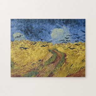 Wheatfield with Crows (F779) Van Gogh Fine Art Jigsaw Puzzle