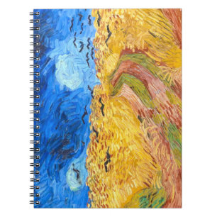 Wheatfield with Crows landscape art Van Gogh Notebook