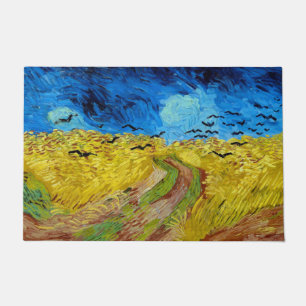 Wheatfield with Crows, Van Gogh Doormat