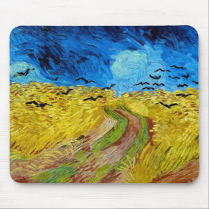 Wheatfield with Crows, Van Gogh Mouse Pad