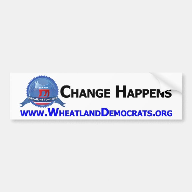 Wheatland Democrats Bumper Sticker (Front)