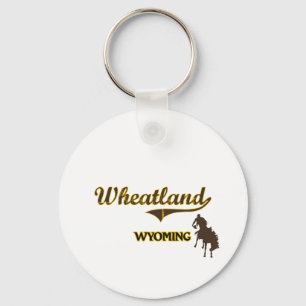Wheatland Wyoming City Classic Keychain