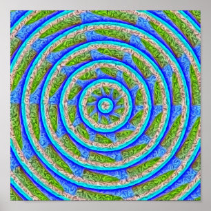 Wheel 2 Abstract Poster