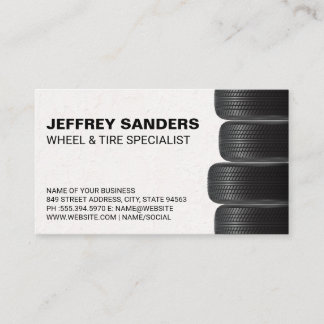 Wheel and Tire Service | Auto Body Business Card