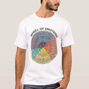 Wheel Emotion Chart Mental Health Therapy Chart  T-Shirt
