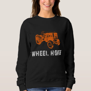 Wheel Horse Garden Tractor For Men Graphic Vintage Sweatshirt