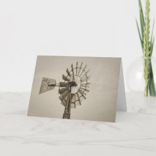 Wheel Of A Windmill Greeting Card