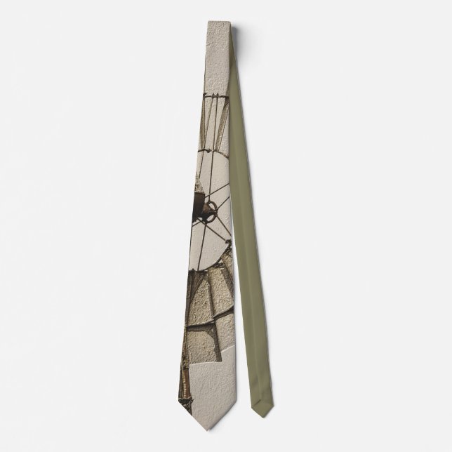 Wheel Of A Windmill Sepia Tie (Front)