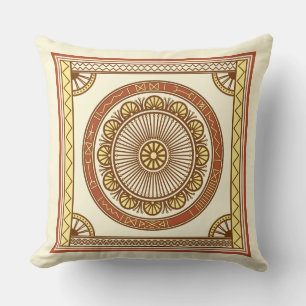 Wheel of Becoming Cushion: Ancient Slavic Solar Throw Pillow