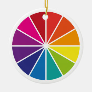 Wheel of Colour  Ceramic Ornament