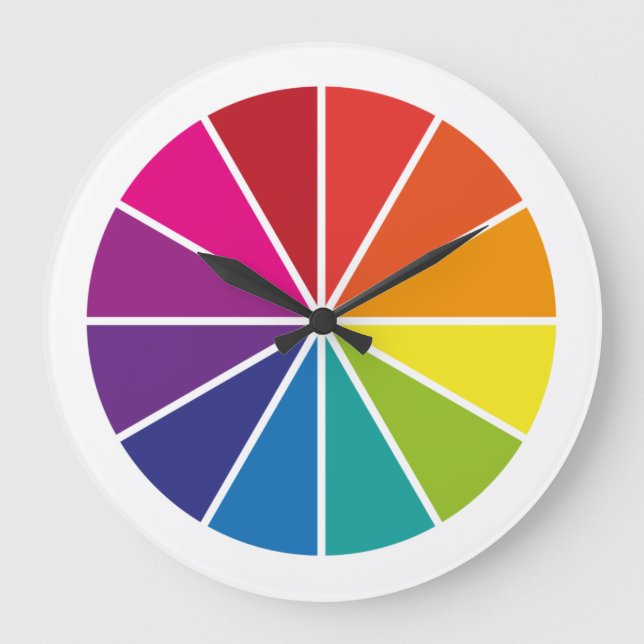 Wheel of Colour Large Clock (Front)