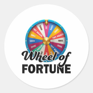 Wheel Of Fortune Clothes Fathers Day Wheel Of Fort Classic Round Sticker