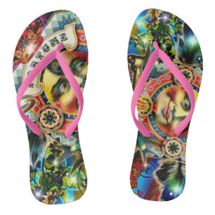 Wheel of Fortune Flip Flops