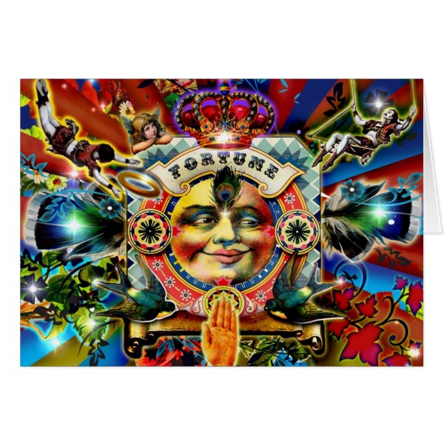 Wheel of Fortune Greeting Card (Front Horizontal)