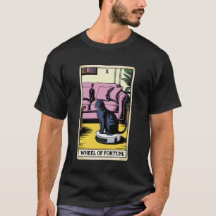 Wheel of Fortune Robot Vacuum Cleaner Funny Tarot  T-Shirt