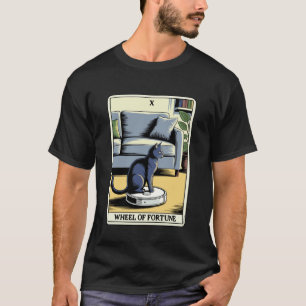 Wheel of Fortune Robot Vacuum Cleaner Funny Tarot  T-Shirt