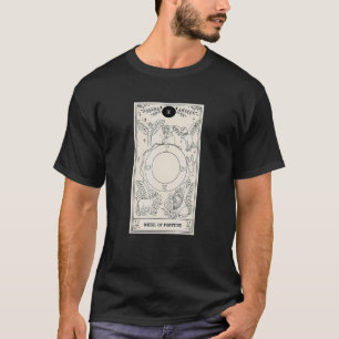 Wheel Of Fortune Tarot Card Occult Beliefs Magic F T-Shirt