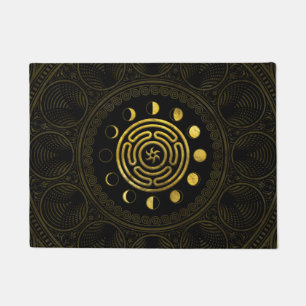 Wheel of Hecate and Moons Doormat