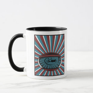 Wheel of load in the eye with radiation mug