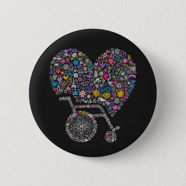 Wheel of Many Lives 2 Inch Round Button (Front)