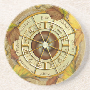 Wheel of the Year Sandstone Coaster